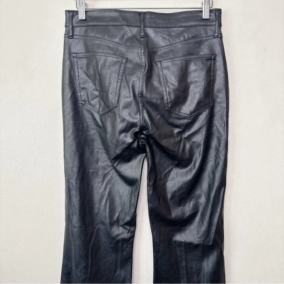 Gap Womens 29 High Rise Vegan Leather 70s Flare Pant - Picture 11 of 14